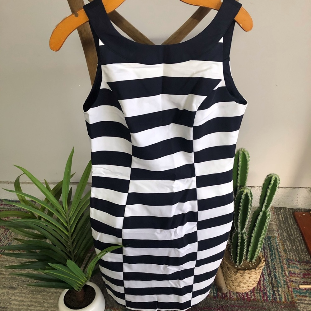 H&M Blue and White Dress Size 10 NWT